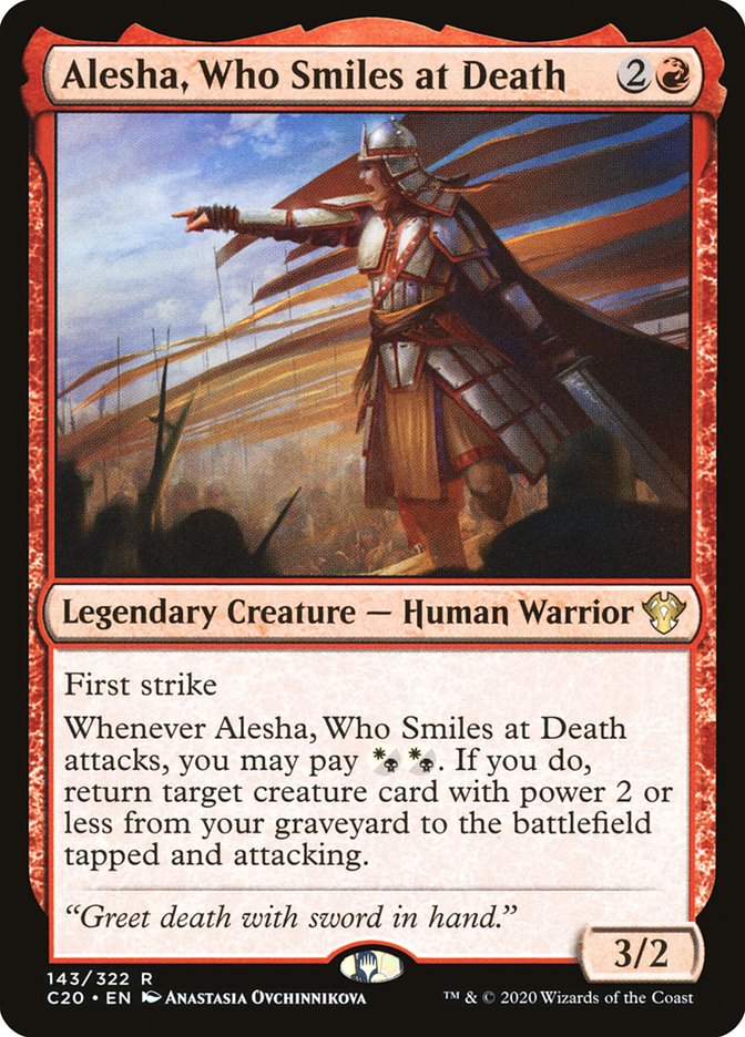 Alesha, Who Smiles at Death [Commander 2020] | Yard's Games Ltd
