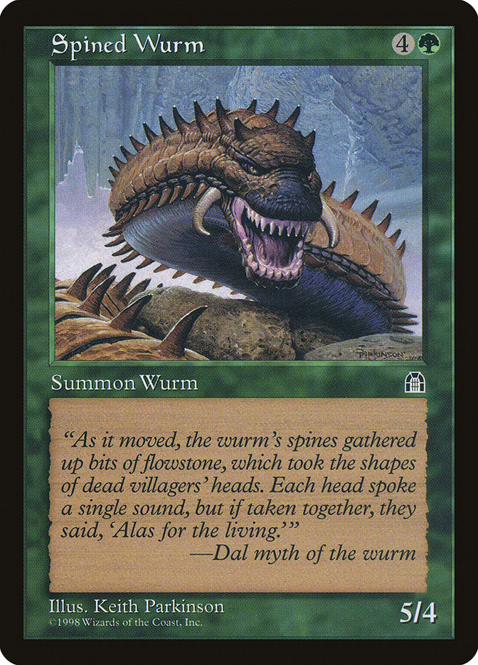 Spined Wurm [Stronghold] | Yard's Games Ltd