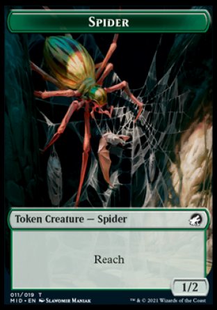 Clue // Spider Double-Sided Token [Innistrad: Midnight Hunt Tokens] | Yard's Games Ltd