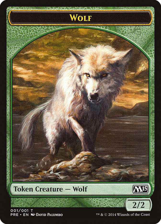 Wolf Token [Magic 2015 Prerelease Promos] | Yard's Games Ltd