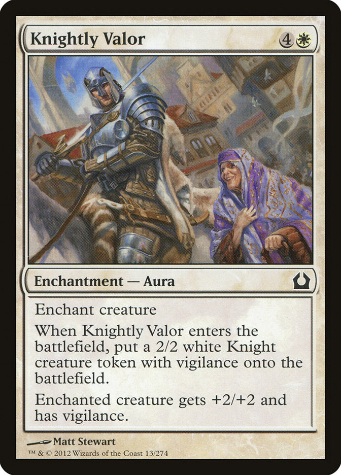 Knightly Valor [Return to Ravnica] | Yard's Games Ltd