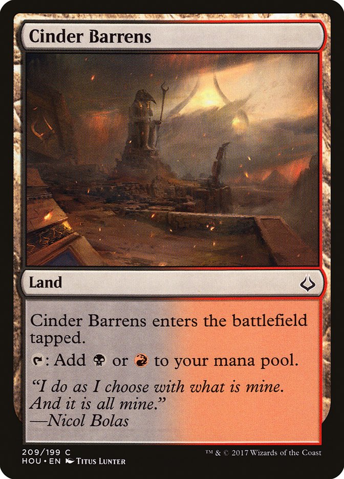 Cinder Barrens [Hour of Devastation] | Yard's Games Ltd
