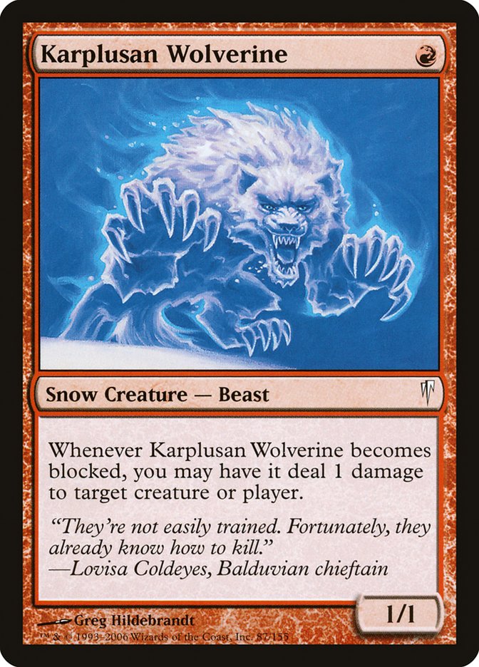 Karplusan Wolverine [Coldsnap] | Yard's Games Ltd
