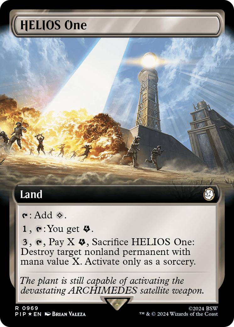 HELIOS One (Extended Art) (Surge Foil) [Fallout] | Yard's Games Ltd