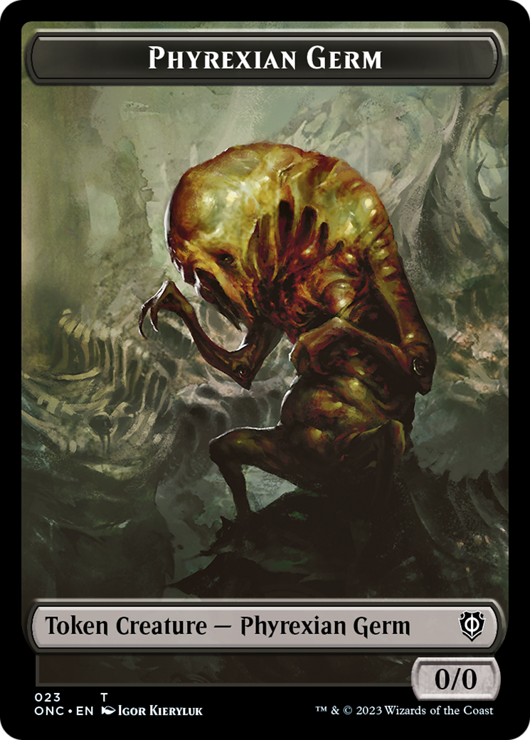Phyrexian Germ Token [Phyrexia: All Will Be One Commander Tokens] | Yard's Games Ltd