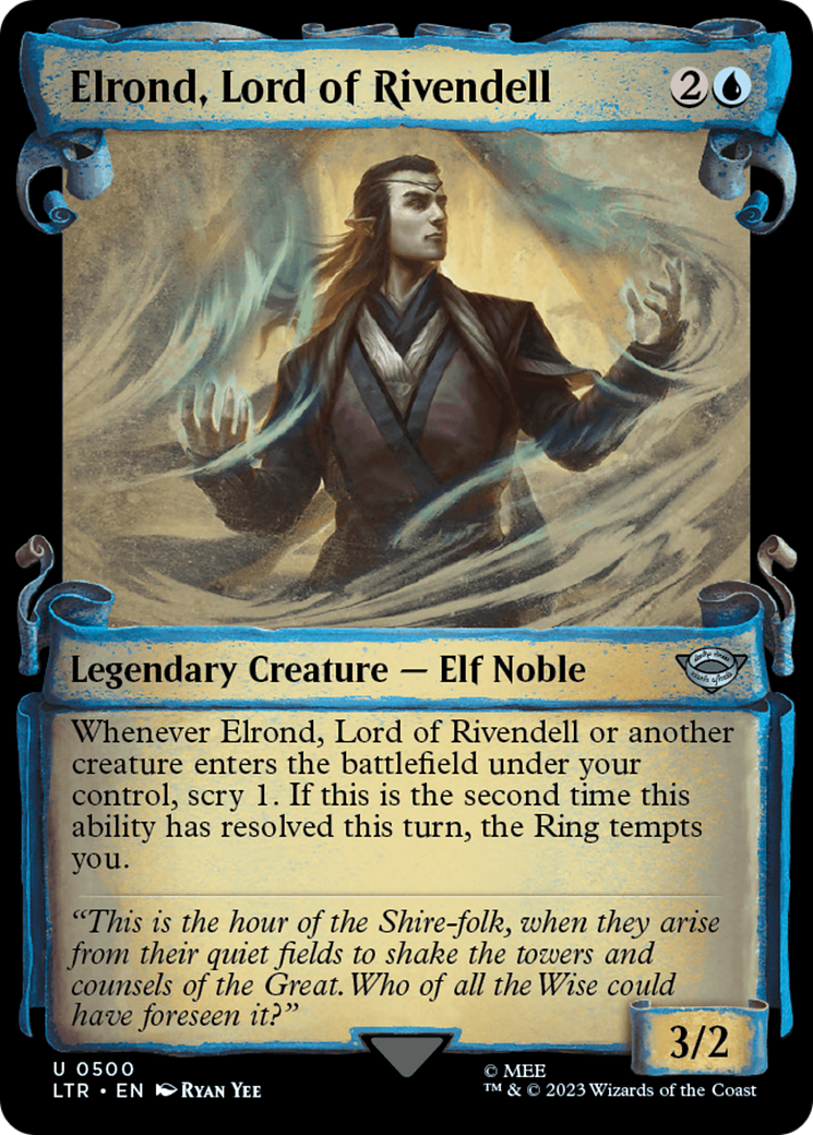 Elrond, Lord of Rivendell [The Lord of the Rings: Tales of Middle-Earth Showcase Scrolls] | Yard's Games Ltd