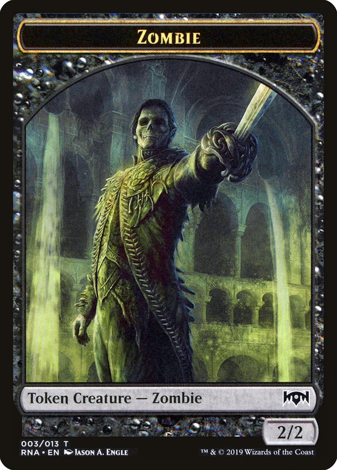 Zombie Token [Ravnica Allegiance Tokens] | Yard's Games Ltd