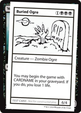 Buried Ogre (2021 Edition) [Mystery Booster Playtest Cards] | Yard's Games Ltd