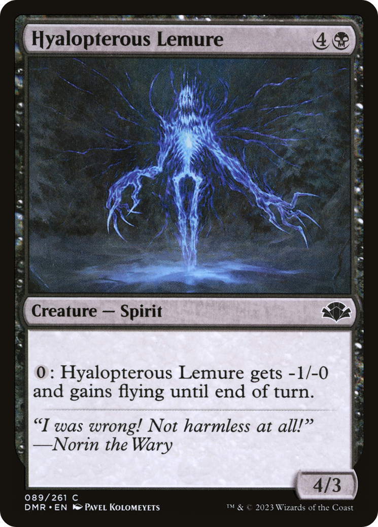 Hyalopterous Lemure [Dominaria Remastered] | Yard's Games Ltd