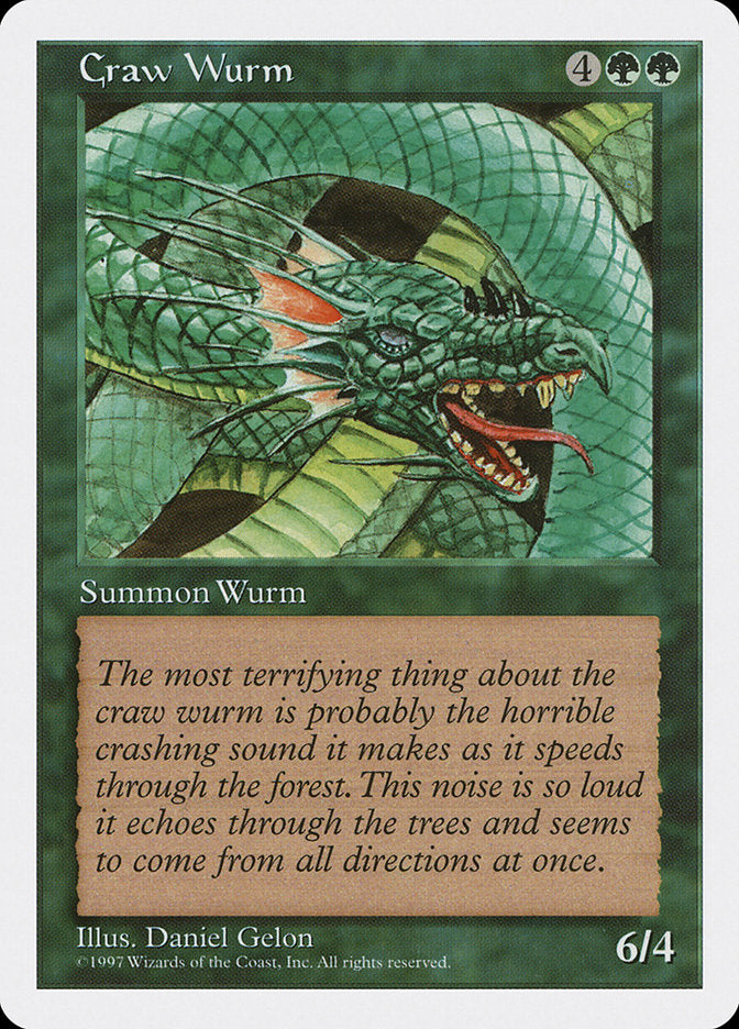 Craw Wurm [Fifth Edition] | Yard's Games Ltd