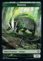 Soldier // Badger Double-Sided Token [Dominaria United Tokens] | Yard's Games Ltd