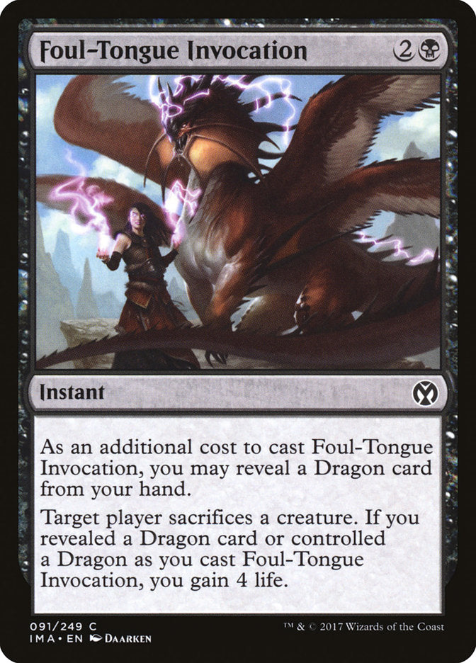 Foul-Tongue Invocation [Iconic Masters] | Yard's Games Ltd