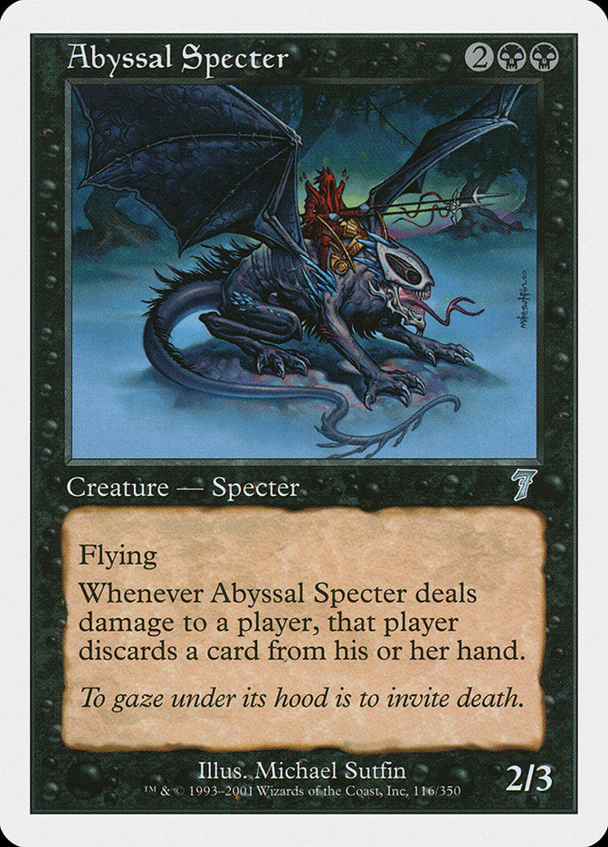 Abyssal Specter [Seventh Edition] | Yard's Games Ltd