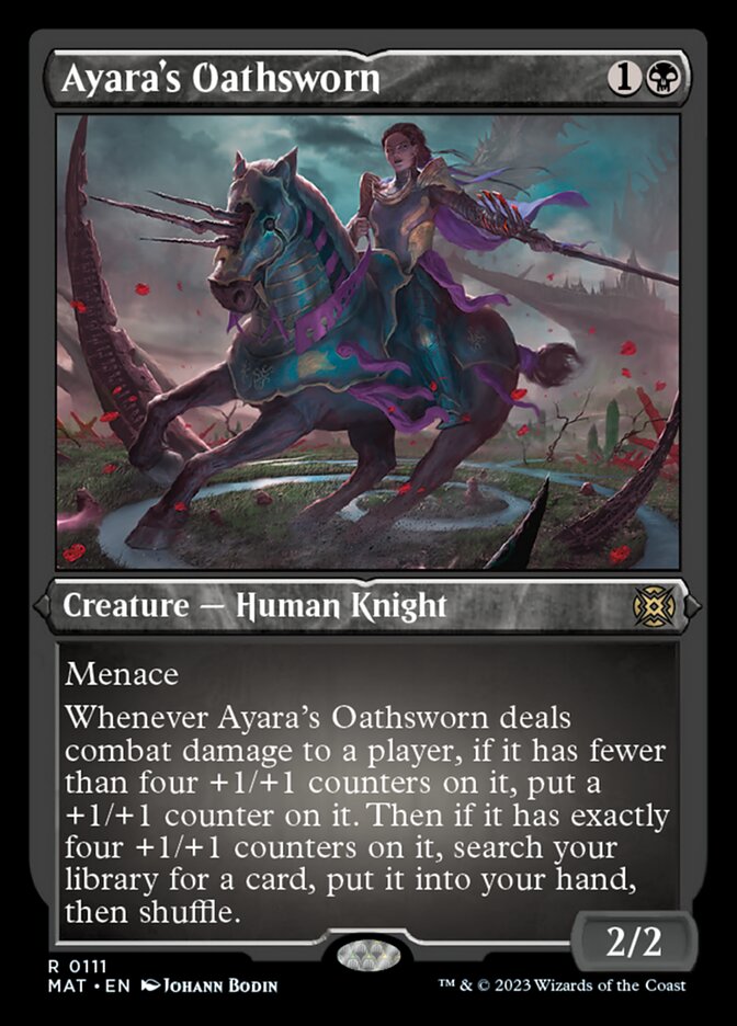 Ayara's Oathsworn (Foil Etched) [March of the Machine: The Aftermath] | Yard's Games Ltd