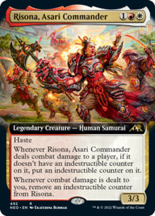 Risona, Asari Commander (Extended Art) [Kamigawa: Neon Dynasty] | Yard's Games Ltd
