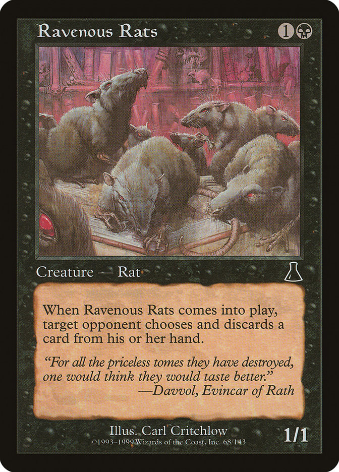 Ravenous Rats [Urza's Destiny] | Yard's Games Ltd