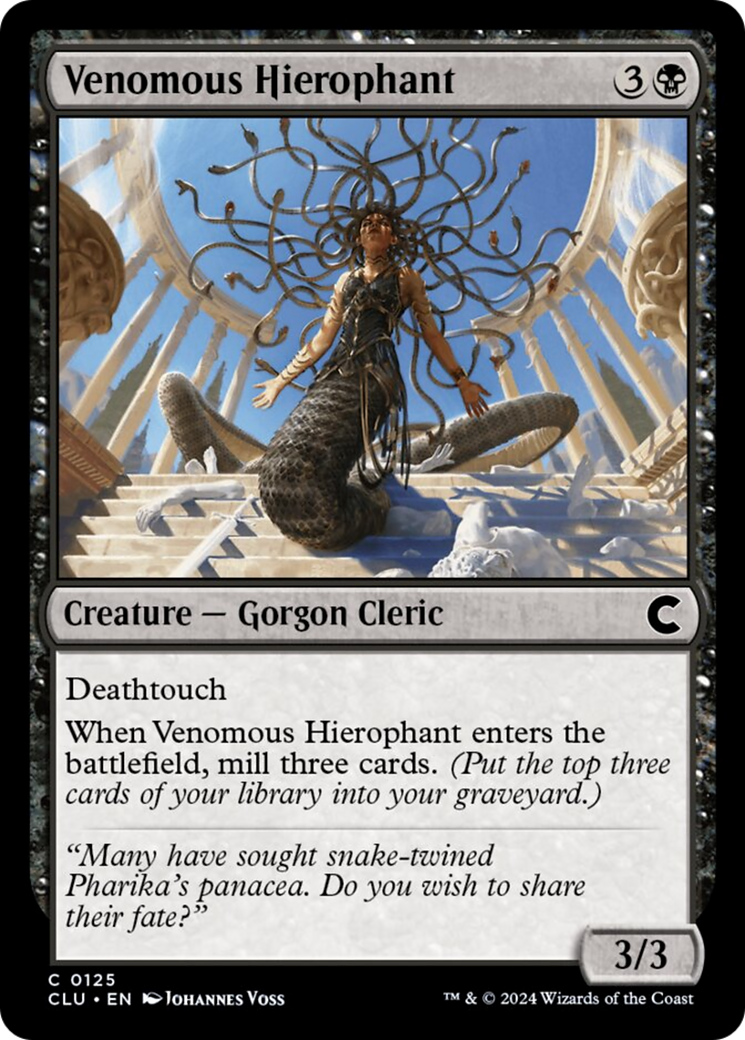 Venomous Hierophant [Ravnica: Clue Edition] | Yard's Games Ltd
