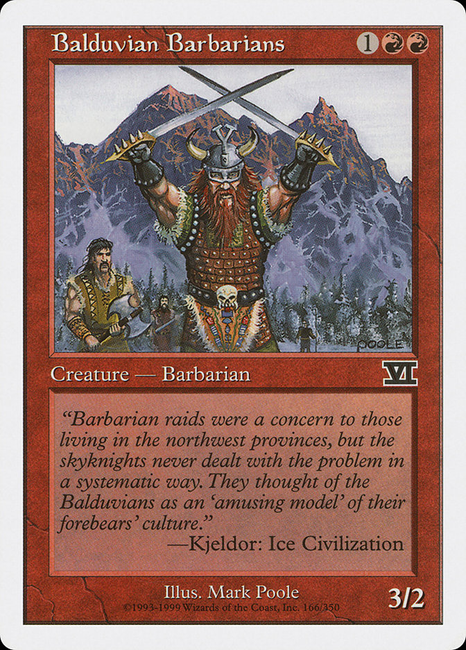 Balduvian Barbarians [Classic Sixth Edition] | Yard's Games Ltd