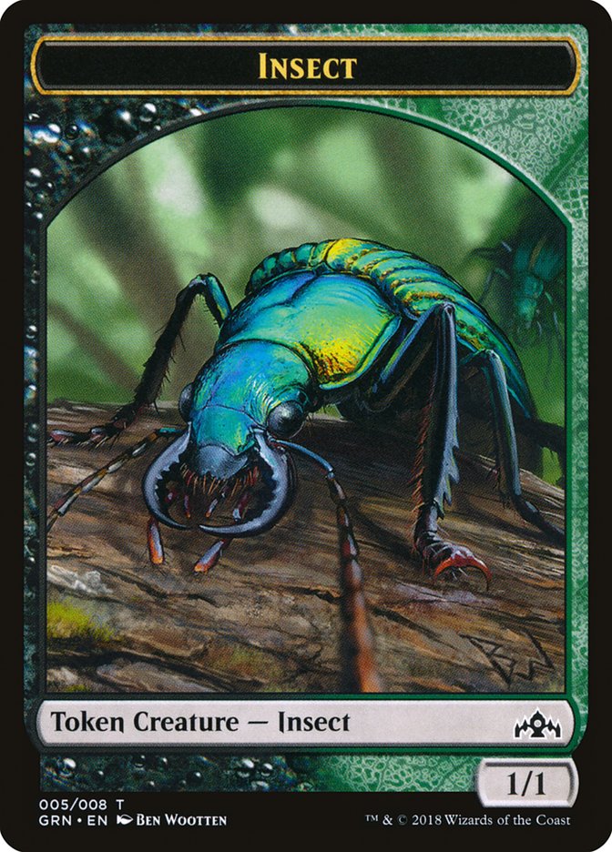 Insect Token [Guilds of Ravnica Tokens] | Yard's Games Ltd
