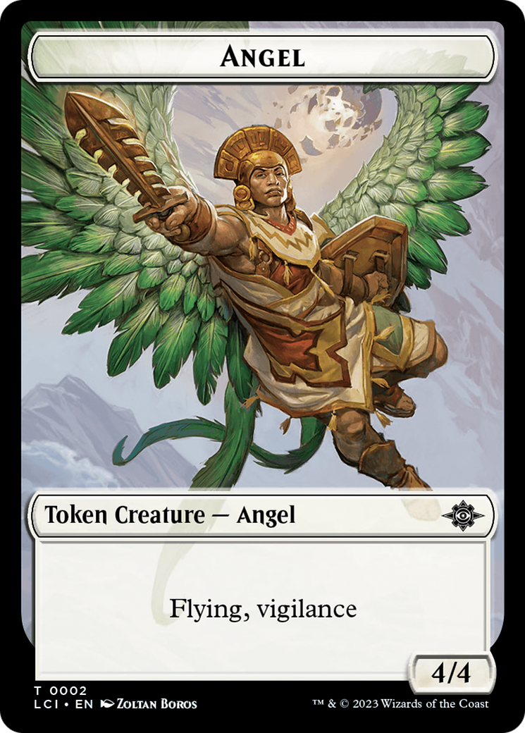 Gnome // Angel Double-Sided Token [The Lost Caverns of Ixalan Tokens] | Yard's Games Ltd