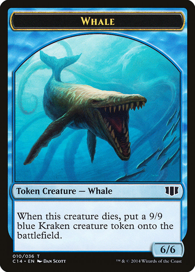 Whale // Zombie (011/036) Double-Sided Token [Commander 2014 Tokens] | Yard's Games Ltd