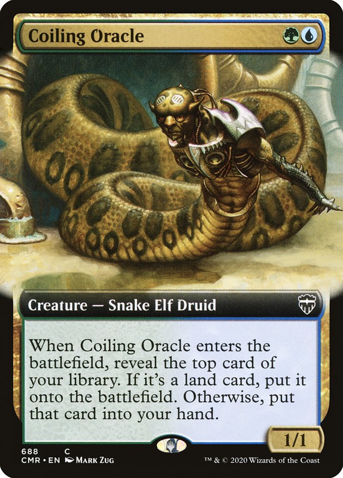 Coiling Oracle (Extended Art) [Commander Legends] | Yard's Games Ltd