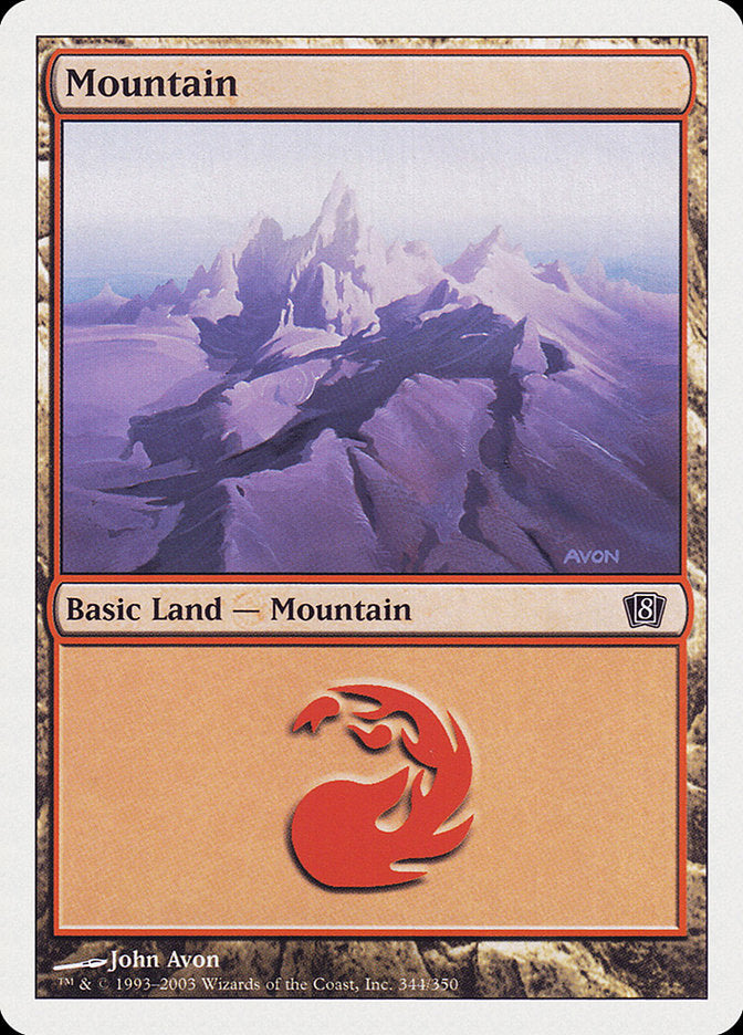 Mountain (344) [Eighth Edition] | Yard's Games Ltd