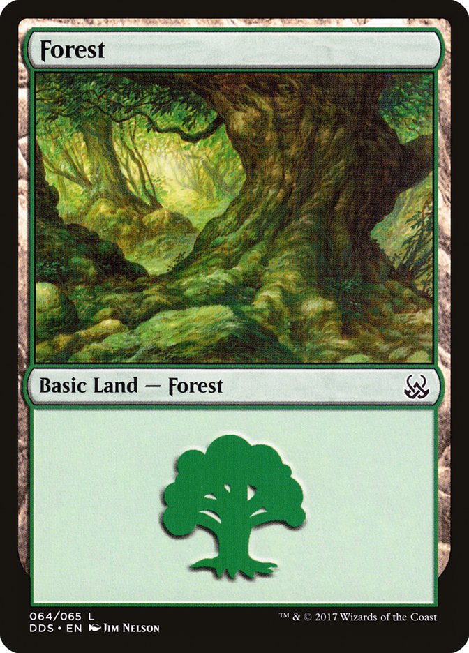 Forest (64) [Duel Decks: Mind vs. Might] | Yard's Games Ltd