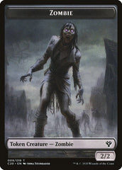 Human Soldier (005) // Zombie Double-Sided Token [Commander 2020 Tokens] | Yard's Games Ltd