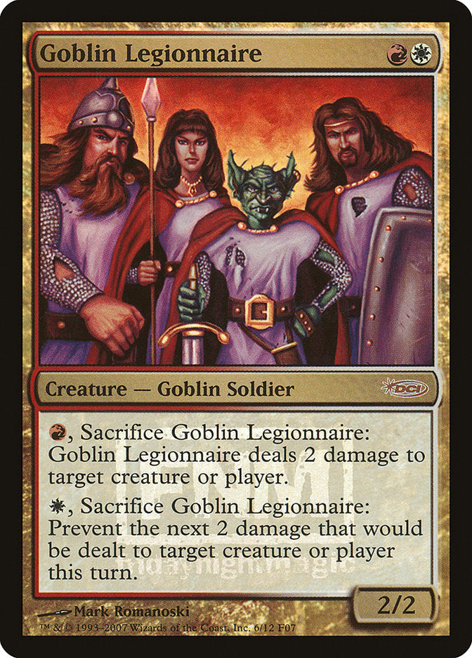 Goblin Legionnaire [Friday Night Magic 2007] | Yard's Games Ltd