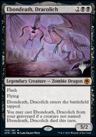 Ebondeath, Dracolich (Promo Pack) [Dungeons & Dragons: Adventures in the Forgotten Realms Promos] | Yard's Games Ltd