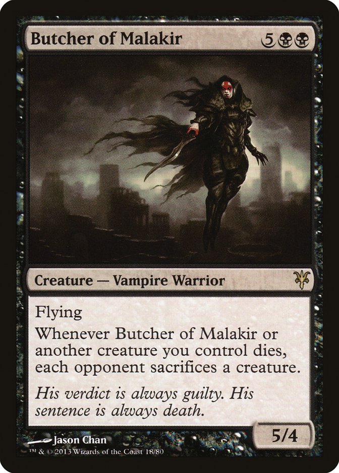 Butcher of Malakir [Duel Decks: Sorin vs. Tibalt] | Yard's Games Ltd