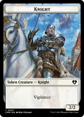Eldrazi // Knight Double-Sided Token [Commander Masters Tokens] | Yard's Games Ltd