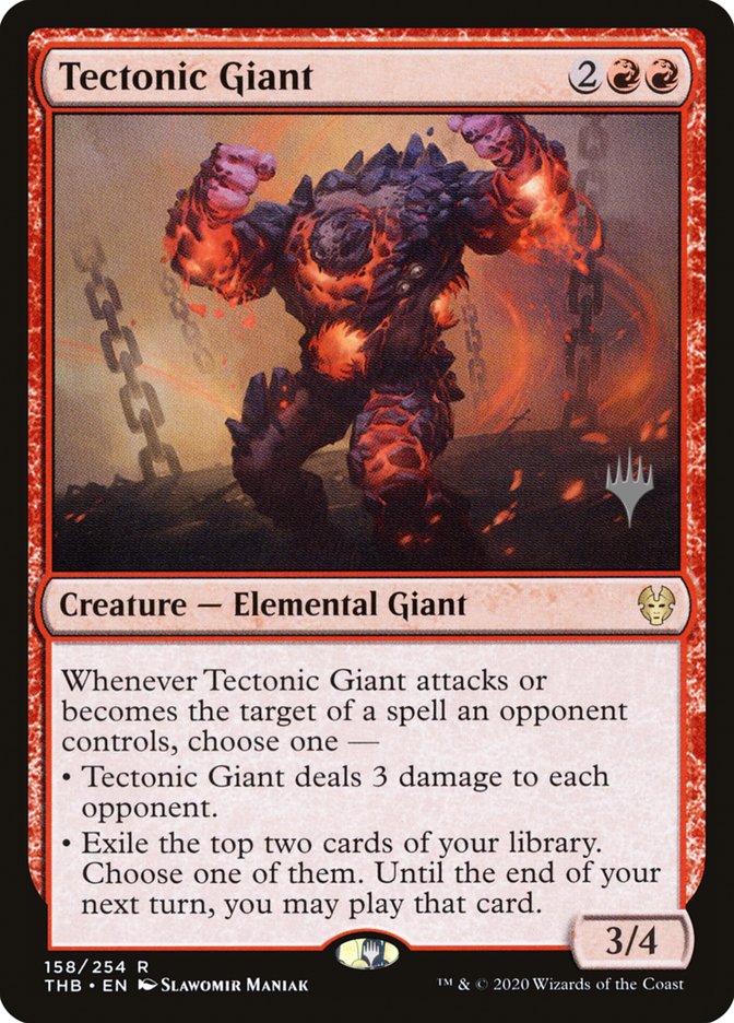 Tectonic Giant (Promo Pack) [Theros Beyond Death Promos] | Yard's Games Ltd