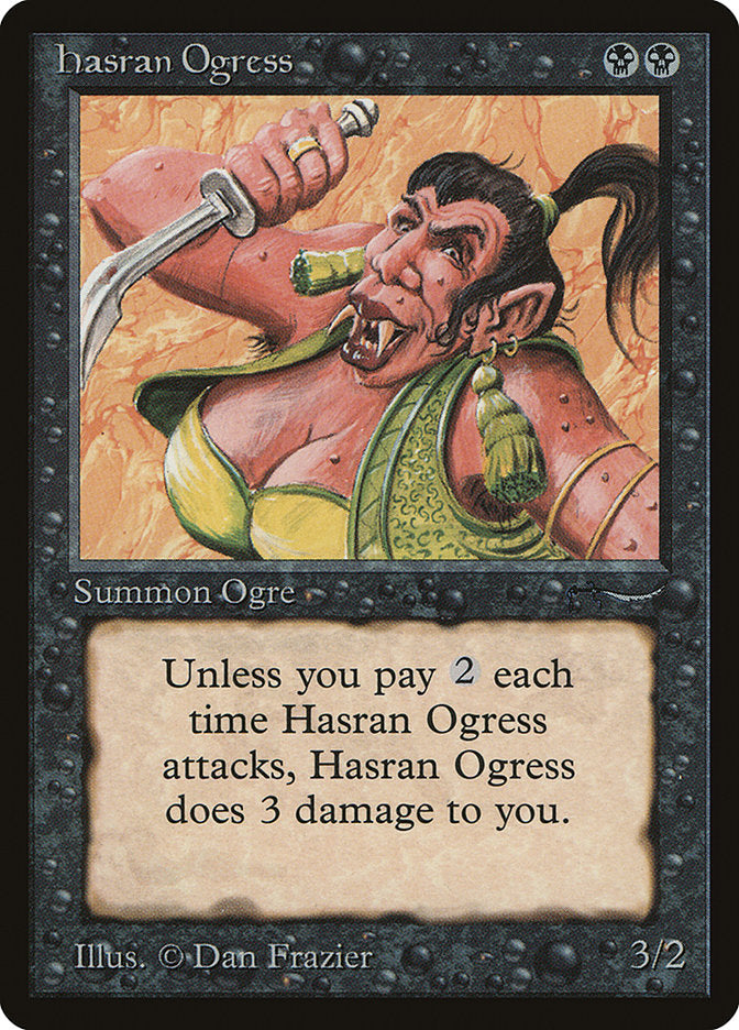 Hasran Ogress (Light Mana Cost) [Arabian Nights] | Yard's Games Ltd