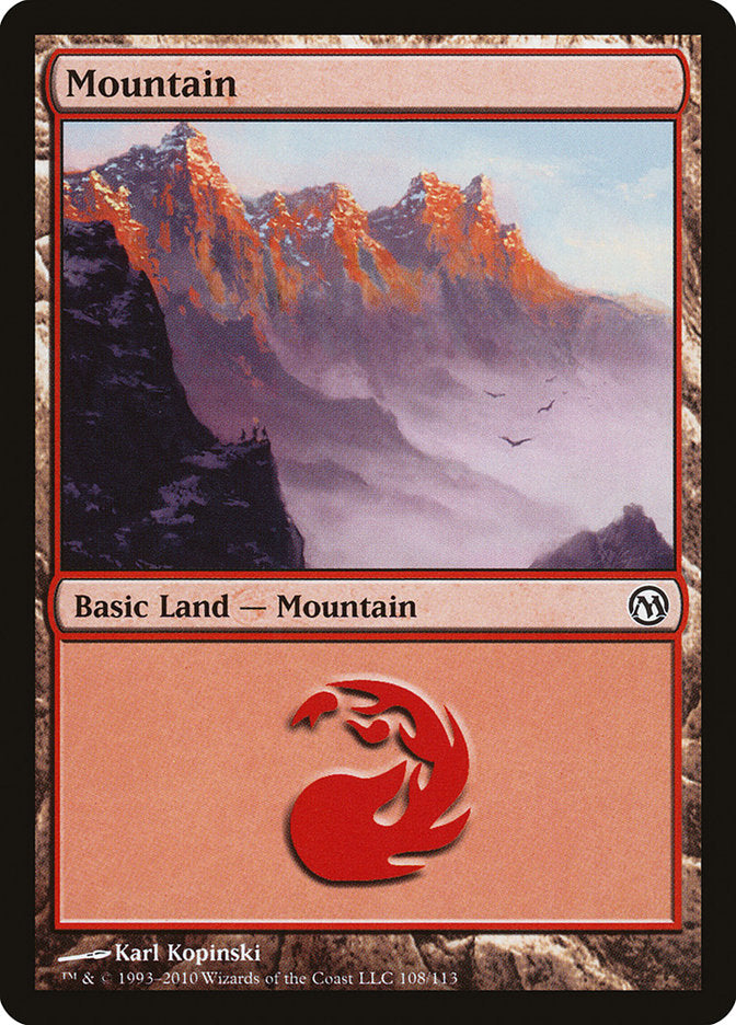 Mountain (108) [Duels of the Planeswalkers] | Yard's Games Ltd