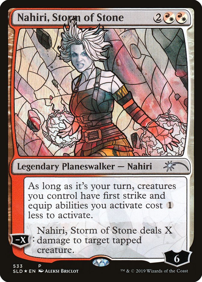 Nahiri, Storm of Stone (Stained Glass) [Secret Lair Drop Promos] | Yard's Games Ltd