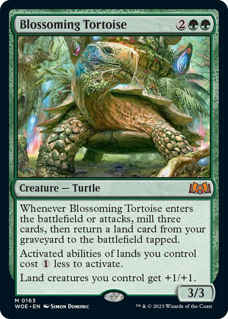 Blossoming Tortoise [Wilds of Eldraine] | Yard's Games Ltd