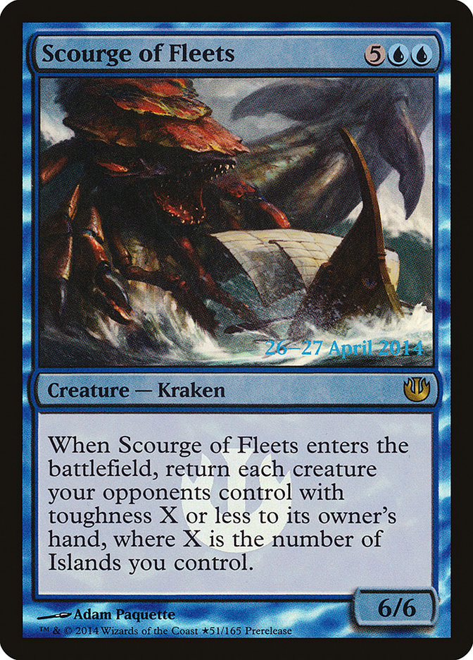 Scourge of Fleets [Journey into Nyx Prerelease Promos] | Yard's Games Ltd