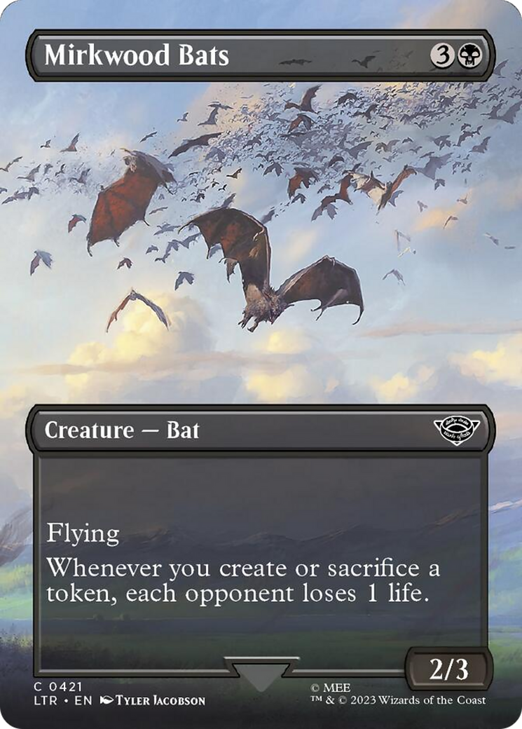 Mirkwood Bats (Borderless Alternate Art) [The Lord of the Rings: Tales of Middle-Earth] | Yard's Games Ltd