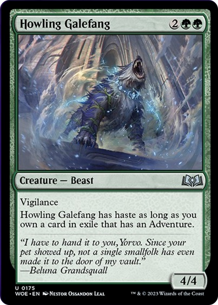 Howling Galefang [Wilds of Eldraine] | Yard's Games Ltd