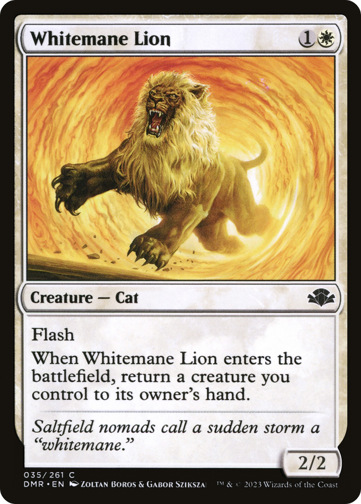 Whitemane Lion [Dominaria Remastered] | Yard's Games Ltd