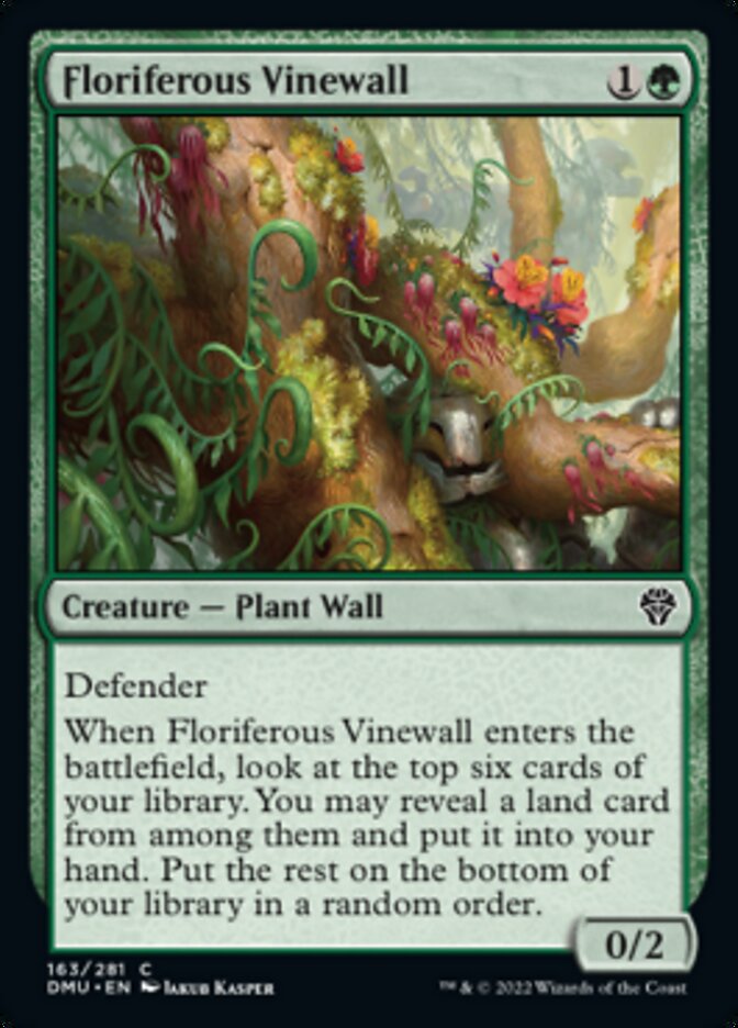 Floriferous Vinewall [Dominaria United] | Yard's Games Ltd