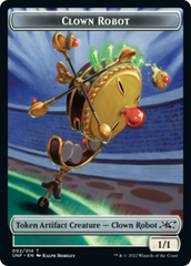 Clown Robot (002) // Treasure (012) Double-Sided Token [Unfinity Tokens] | Yard's Games Ltd