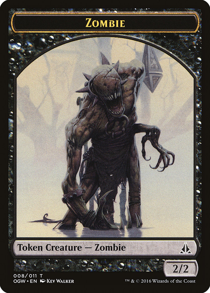 Zombie Token [Oath of the Gatewatch Tokens] | Yard's Games Ltd