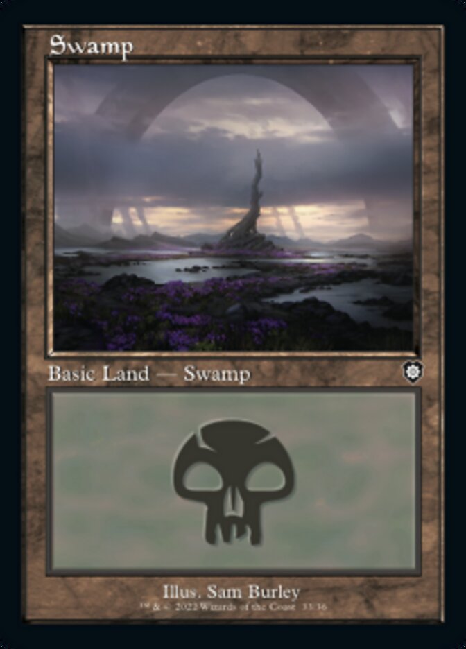 Swamp (033) (Retro) [The Brothers' War Commander] | Yard's Games Ltd