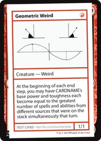 Geometric Weird (2021 Edition) [Mystery Booster Playtest Cards] | Yard's Games Ltd