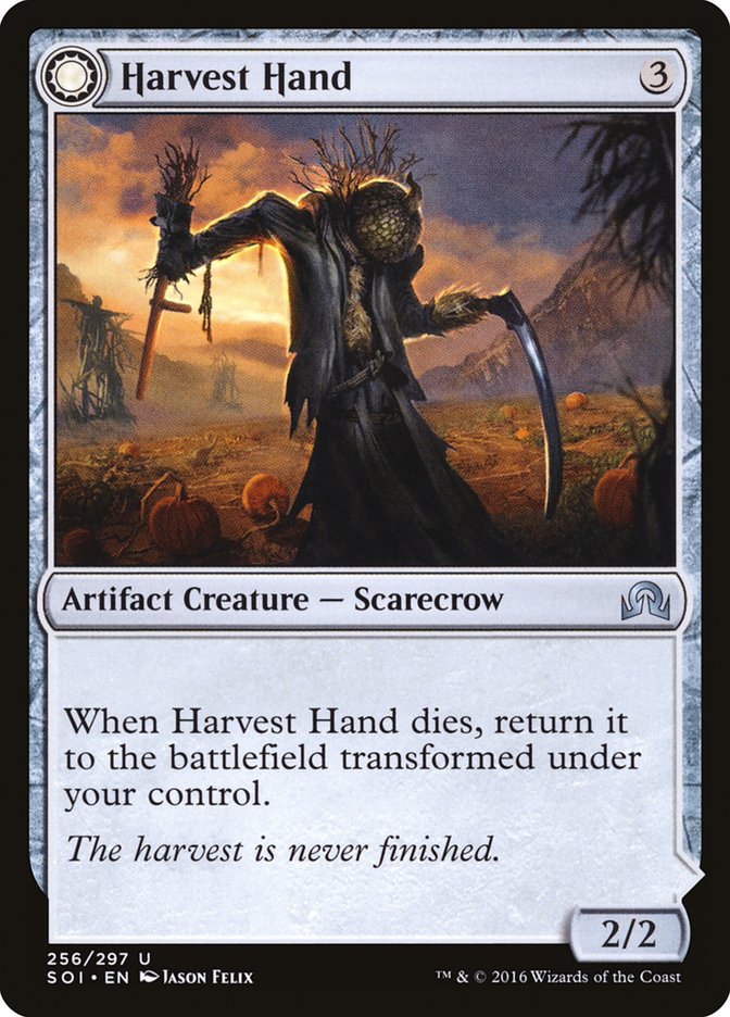 Harvest Hand // Scrounged Scythe [Shadows over Innistrad] | Yard's Games Ltd