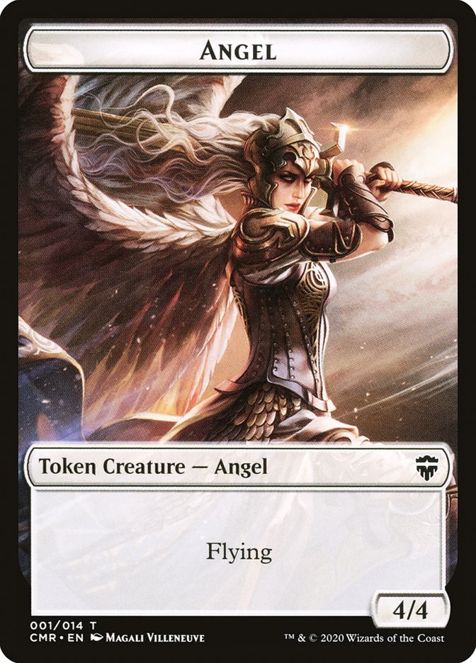 Angel // Spirit Double-Sided Token [Commander Legends Tokens] | Yard's Games Ltd