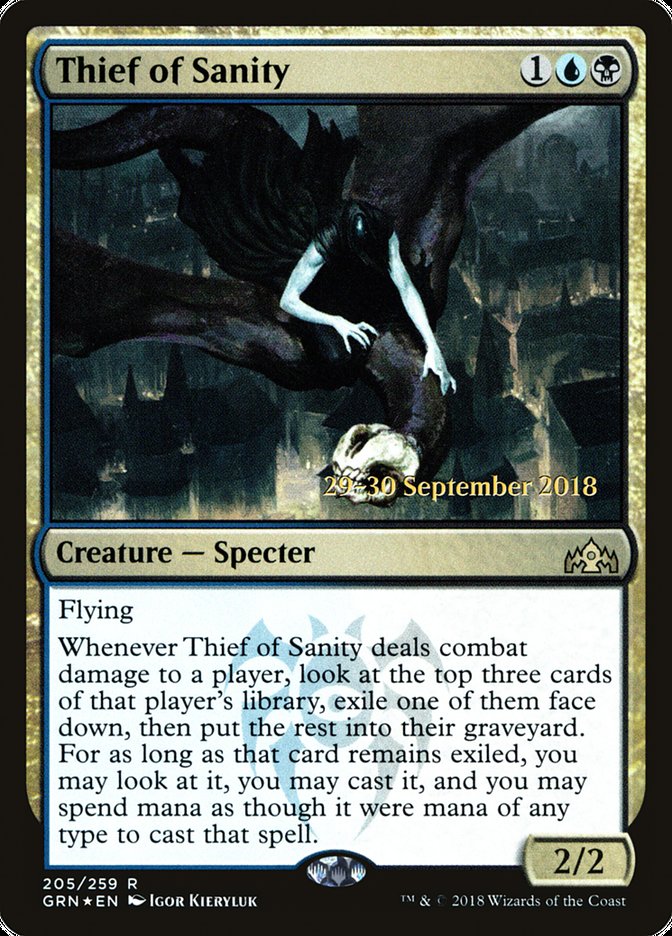 Thief of Sanity [Guilds of Ravnica Prerelease Promos] | Yard's Games Ltd
